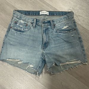 boyfriend denim shorts